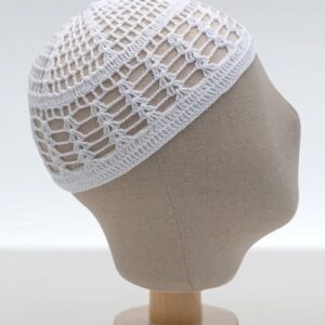 Chéchia blanche avec élastique réf : 04