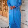 Qamis saoudien Al mashriq bleu turquoise
