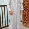 Qamis bahreini Al mashriq gris
