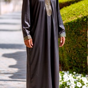 Qamis bahreini "Al mashriq" Noir et or