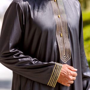 Alternative view of Qamis bahreini "Al mashriq" Noir et or