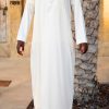 qamis saoudien Al mashriq Blanc cassé
