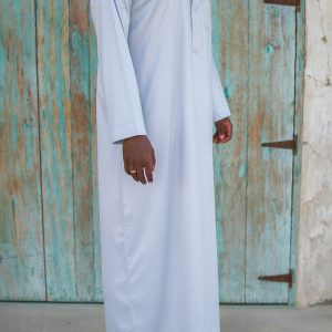 Qamis saoudien Al mashriq gris clair