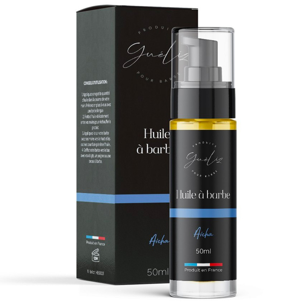 Huile à barbe Aicha en gros - Fabrication artisanale - 50 ml