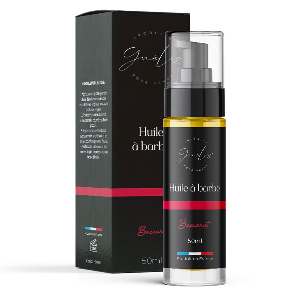 Huile à barbe Baccarat en gros - Fabrication artisanale - 50 ml