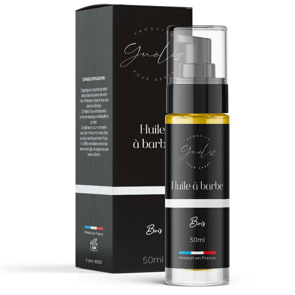 Huile à barbe Bois en gros - Fabrication artisanale - 50 ml