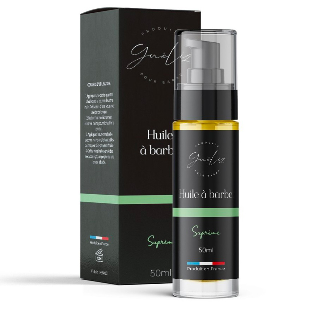 Huile à barbe Suprême en gros - Fabrication artisanale - 50 ml